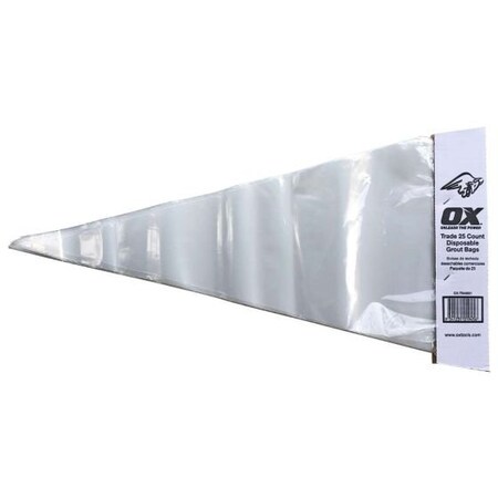 Ox Tools Trade Disposable Grout Bags/Liners, PK25 OX-T044001